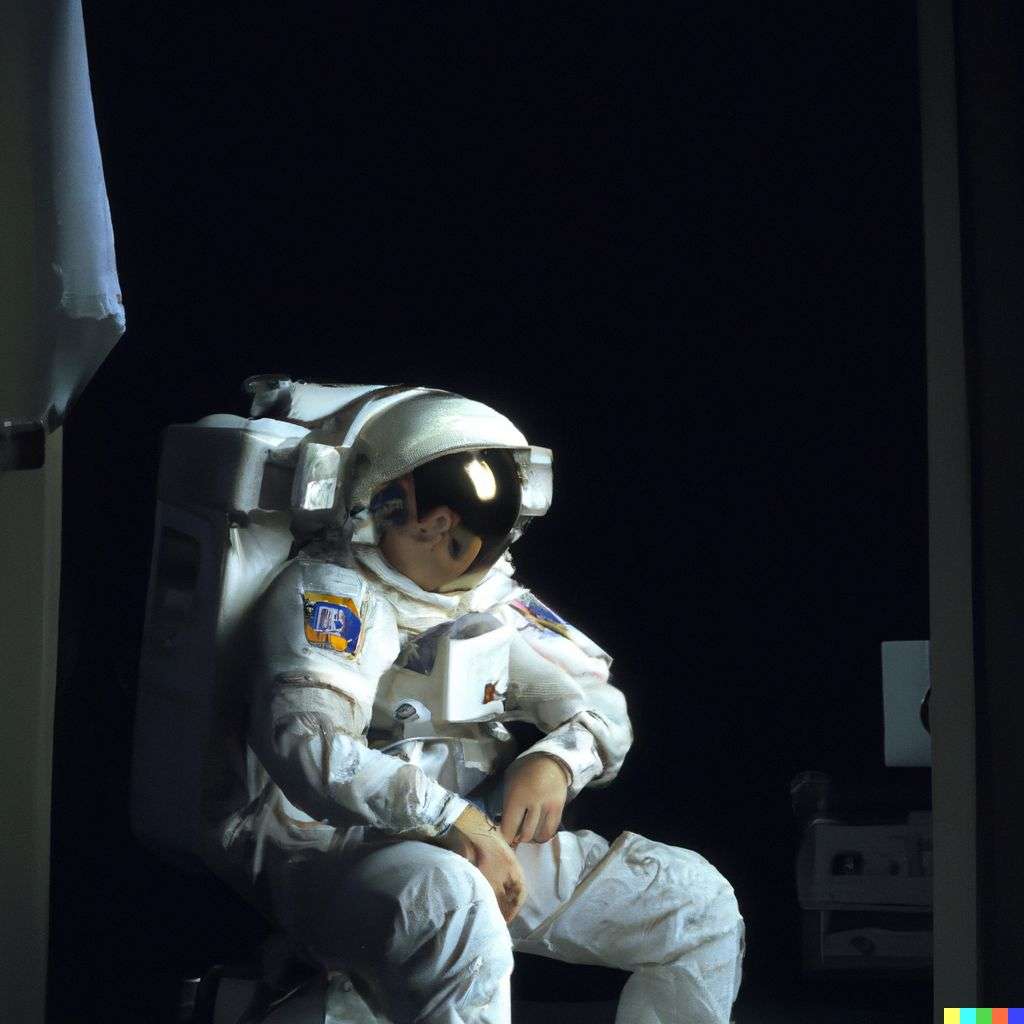 an astronaut, photograph taken by Gregory Crewdson